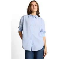 Tom Tailor Chemisier bleu pastel / blanc