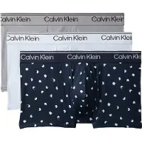 Calvin Klein Lv00nb4409 Trunk Low Rise Boxers 3 Units Blanc M Homme
