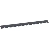 vidaXL Bordure de jardin, 10 pièces, 102 x 4 x 4 cm, acier, anthracite