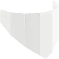 vidaXL Bordure de jardin, 100 x 45 cm, acier, blanc