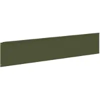 vidaXL Bordure de jardin, 10 pièces, 100 x 22 cm, acier, vert olive