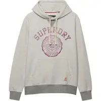 Superdry Sweat-shirt 'Athletic Essentials' gris chiné / rouge cerise