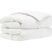 vidaXL Couverture de lit FULDA, 135 x 200 cm, pour toutes saisons, 210 GSM, blanche
