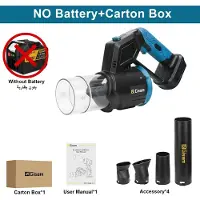 StarTech.com Souffleur électrique 2-en-1 : souffleur de feuilles et d'air. Moteur sans balais de 35 000 tr/min. Compatible avec les batteries 18V. Appareil vendu seul, sans batterie ni chargeur