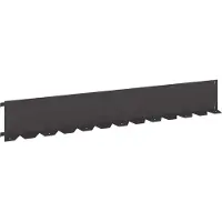 vidaXL Bordure de jardin, 30 pièces, 102 x 15 x 4 cm, acier, noir