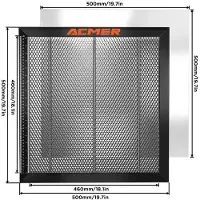 StarTech.com Table de travail E10 en nid d'abeille - Table laser en nid d'abeille - 500 x 500 mm - Universelle pour la gravure et la découpe avec des lasers CO2 et diodes