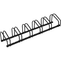 BellaFurn Support à vélos en métal, pour sol ou mur | Noir | 160,5 x 32 x 27 cm