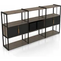 AEA Ensemble de mobilier de bureau moderne : bureau, bibliothèque, table basse, design luxueux