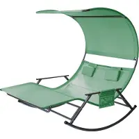 OEM Banc de jardin ergonomique pour 2 personnes, de couleur verte, capable de supporter un poids de 250 kg et résistant aux intempéries