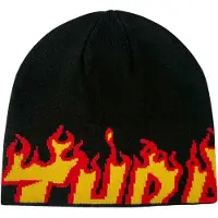 Thrasher Flame Skully Beanie Noir