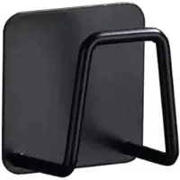 OEM Support pour éponges de cuisine (lot de 6), support adhésif robuste, support pour éponges en acier inoxydable 304, adapté aux accessoires de cuisine - noir
