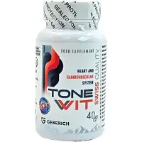 Geberich ToneVit, qualité suisse, 40 capsules contenant du magnésium, de la coenzyme Q10, des extraits de plantes et des vitamines