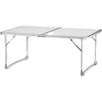StarTech.com Table de camping d'extérieur - Table pliante de 60 cm - Rectangulaire - Portable - Petite table de pique-nique - Structure en métal - Couleur ivoire
