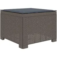 vidaXL : Canapé de jardin pour 1 personne avec coussins, imitation rotin, plastique PP, gris clair