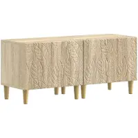 Syfax Meuble TV en bois imitation chêne Sonoma