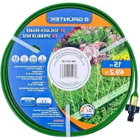Famanu Système d'irrigation en laiton de 15 m de long pour une surface de 4 à 5 m², avec canaux d'irrigation et raccords