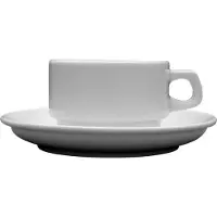 Lubiana 6x Tasse à café série Kaszub/ Hel, porcelaine 0,2 litre