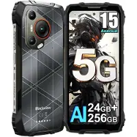 Blackview BL7000 Pro Noir : Smartphone 5G pour l'extérieur - Batterie 7500mAh, écran 6,78" 120Hz, 24 Go de RAM, 256 Go de stockage, appareil photo de vision nocturne 50MP + 20MP, NFC