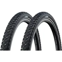 Schwalbe 42-622 Motion SPIKE, pneu à fil, E-25, WiC, noir avec bandes réfléchissantes