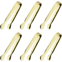 OEM Lot de 6 mini-brochettes à glace de 10 cm - Acier inoxydable - Idéales pour les entrées et les desserts