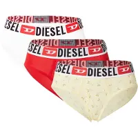 Diesel Slip jaune pastel / rouge / blanc