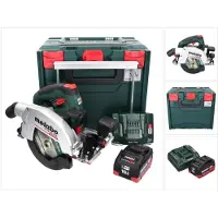 Metabo Scie circulaire sans fil KS 18 LTX 66 BL 18 V 165 mm + 1 batterie 10,0 Ah + chargeur + metaBOX