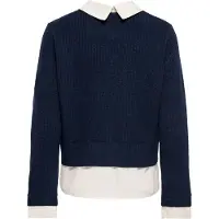 ONLY Cardigan 'ONLALIVIA' écru / bleu marine