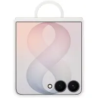 Samsung Silicone Ring Magnet Coque De Téléphone Pour Z Flip8 Blanc