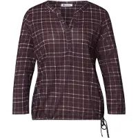 Street One T-shirt rose ancienne / bordeaux / noir