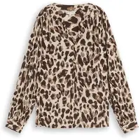 Tom Tailor Chemisier beige / marron / noisette