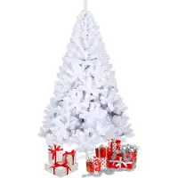 TolleTour Arbre de Noël Support pour arbre de Noël Sélection flocage blanc 180cm