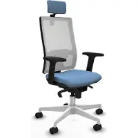 Piqueras Y Crespo Chaise de bureau 2D026N2, couleur bleu ciel
