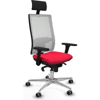 Piqueras Y Crespo Chaise de bureau , modèle 3D086G1, couleur rouge