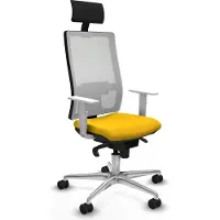 Piqueras Y Crespo Chaise de bureau , modèle 4B086N1, couleur jaune