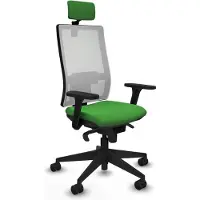 Piqueras Y Crespo Chaise de bureau , modèle 3D066N2, couleur verte