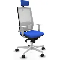 Piqueras Y Crespo Chaise de bureau , modèle 4B026N2, couleur bleu