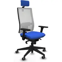 Piqueras Y Crespo Chaise de bureau , modèle 3D066G2, couleur bleue