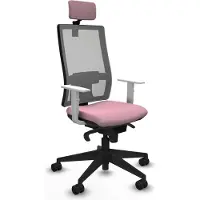 Piqueras Y Crespo Chaise de bureau , modèle 4B066N2, couleur rose