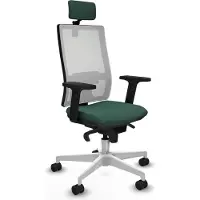 Piqueras Y Crespo Chaise de bureau modèle 2D026N2, couleur verte