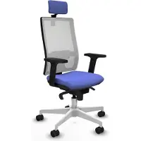 Piqueras Y Crespo Chaise de bureau , modèle 2D026N2, couleur bleu clair