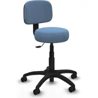 Piqueras Y Crespo Chaise de bureau modèle B1301RP, couleur bleu ciel