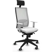 Piqueras Y Crespo Chaise de bureau , modèle 4B066G1, couleur blanche