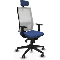 Piqueras Y Crespo Chaise de bureau , modèle 1D066G2, couleur bleu marine
