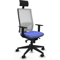 Piqueras Y Crespo Chaise de bureau , modèle 1D066N1, couleur bleu clair