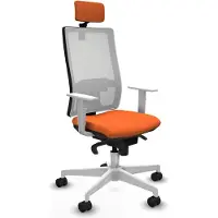 Piqueras Y Crespo Chaise de bureau , modèle 4B026N2, couleur orange