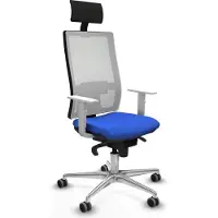 Piqueras Y Crespo Chaise de bureau , modèle 4B086G1, couleur bleue