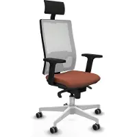 Piqueras Y Crespo Chaise de bureau modèle 2D026G1, couleur marron