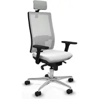 Piqueras Y Crespo Chaise de bureau , modèle 3D086N2, couleur blanche
