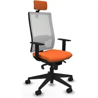 Piqueras Y Crespo Chaise de bureau , modèle 1D066N2, couleur orange