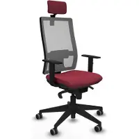 Piqueras Y Crespo Chaise de bureau , modèle 1D066G2, couleur grenat